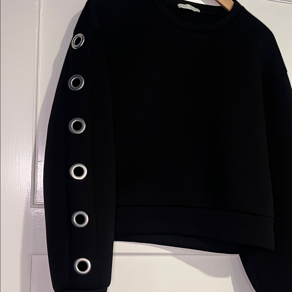 Zara Black Neoprene Top